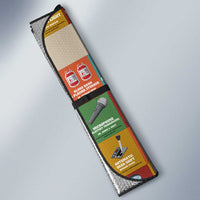 Everyday Genius Powered by Black Minds Auto Sun Shade with Colorful Invention Icons Pattern - Wonder Print Shop