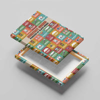 Everyday Genius Powered by Black Minds Canvas Wall Art with Colorful Invention Icons Pattern - Wonder Print Shop