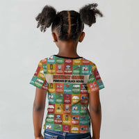 Everyday Genius Powered by Black Minds Kid T shirt with Colorful Invention Icons Pattern - Wonder Print Shop