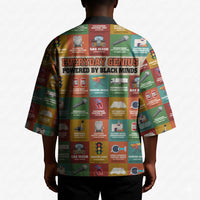Everyday Genius Powered by Black Minds Kimono with Colorful Invention Icons Pattern - Wonder Print Shop