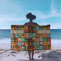 Everyday Genius Powered by Black Minds Sarong with Colorful Invention Icons Pattern - Wonder Print Shop