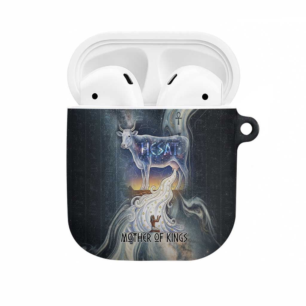 Hesat Celestial Cow Egyptian AirPods Case with Mythic Sky Motif in Cosmic Theme