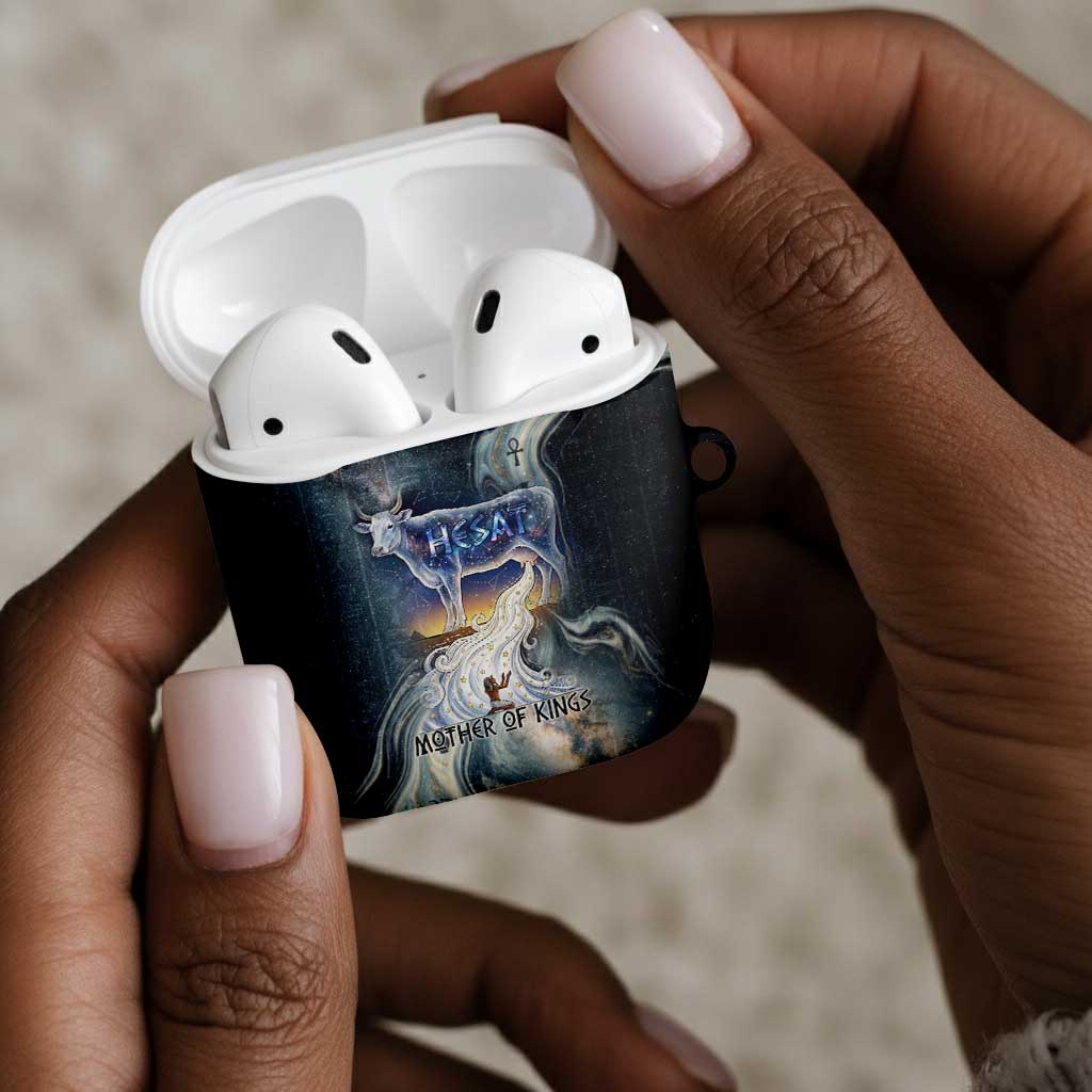 Hesat Celestial Cow Egyptian AirPods Case with Mythic Sky Motif in Cosmic Theme