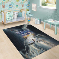Hesat Celestial Cow Egyptian Area Rug with Mythic Sky Motif in Cosmic Theme
