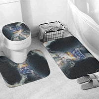 Hesat Celestial Cow Egyptian Bathroom Set with Mythic Sky Motif in Cosmic Theme