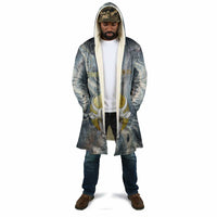 Hesat Celestial Cow Egyptian Cloak with Mythic Sky Motif in Cosmic Theme