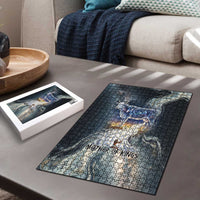 Hesat Celestial Cow Egyptian Puzzle with Mythic Sky Motif in Cosmic Theme