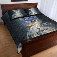 Hesat Celestial Cow Egyptian Quilt Bed Set with Mythic Sky Motif in Cosmic Theme