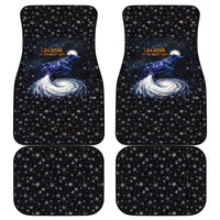 Hesat Solar Horn Symbol Car Mats Egyptian Cosmic Cow in Starry Milky Way