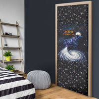 Hesat Solar Horn Symbol Door Cover Egyptian Cosmic Cow in Starry Milky Way