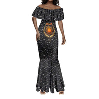 Hesat Solar Horn Symbol Mermaid Dress Egyptian Cosmic Cow in Starry Milky Way