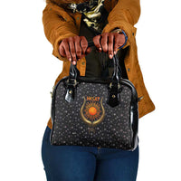 Hesat Solar Horn Symbol Shoulder Handbag Egyptian Cosmic Cow in Starry Milky Way