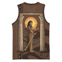 Imenet Sunlit Temple Columns Basketball Jersey with Ancient Egyptian Offering Scene
