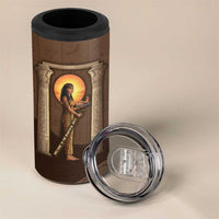 Imenet Sunlit Temple Columns 4 in 1 Can Cooler Tumbler with Ancient Egyptian Offering Scene