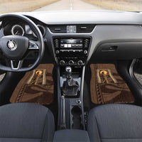 Imenet Sunlit Temple Columns Car Mats with Ancient Egyptian Offering Scene
