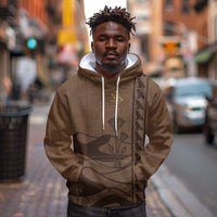 Imenet Sunlit Temple Columns Hoodie with Ancient Egyptian Offering Scene