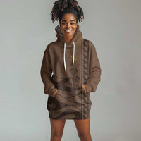 Imenet Sunlit Temple Columns Hoodie Dress with Ancient Egyptian Offering Scene