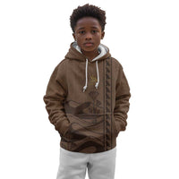 Imenet Sunlit Temple Columns Kid Hoodie with Ancient Egyptian Offering Scene