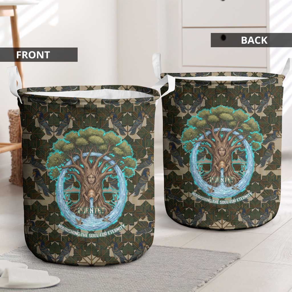 Imentet Egyptian Laundry Basket with Eye of Horus and Eternal Tree in Afterlife