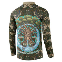 Imentet Egyptian Button Sweatshirt with Eye of Horus and Eternal Tree in Afterlife