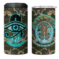 Imentet Egyptian 4 in 1 Can Cooler Tumbler with Eye of Horus and Eternal Tree in Afterlife