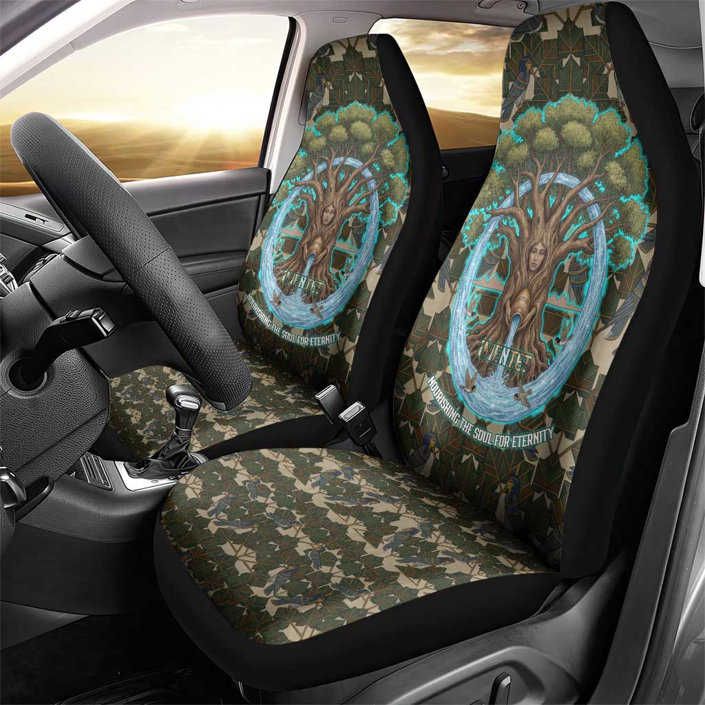 Imentet Egyptian Car Seat Cover with Eye of Horus and Eternal Tree in Afterlife