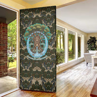 Imentet Egyptian Door Cover with Eye of Horus and Eternal Tree in Afterlife
