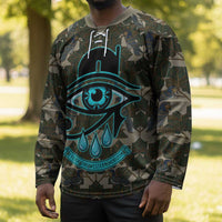 Imentet Egyptian Hockey Jersey with Eye of Horus and Eternal Tree in Afterlife