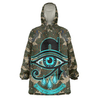 Imentet Egyptian Kid Wearable Blanket Hoodie with Eye of Horus and Eternal Tree in Afterlife