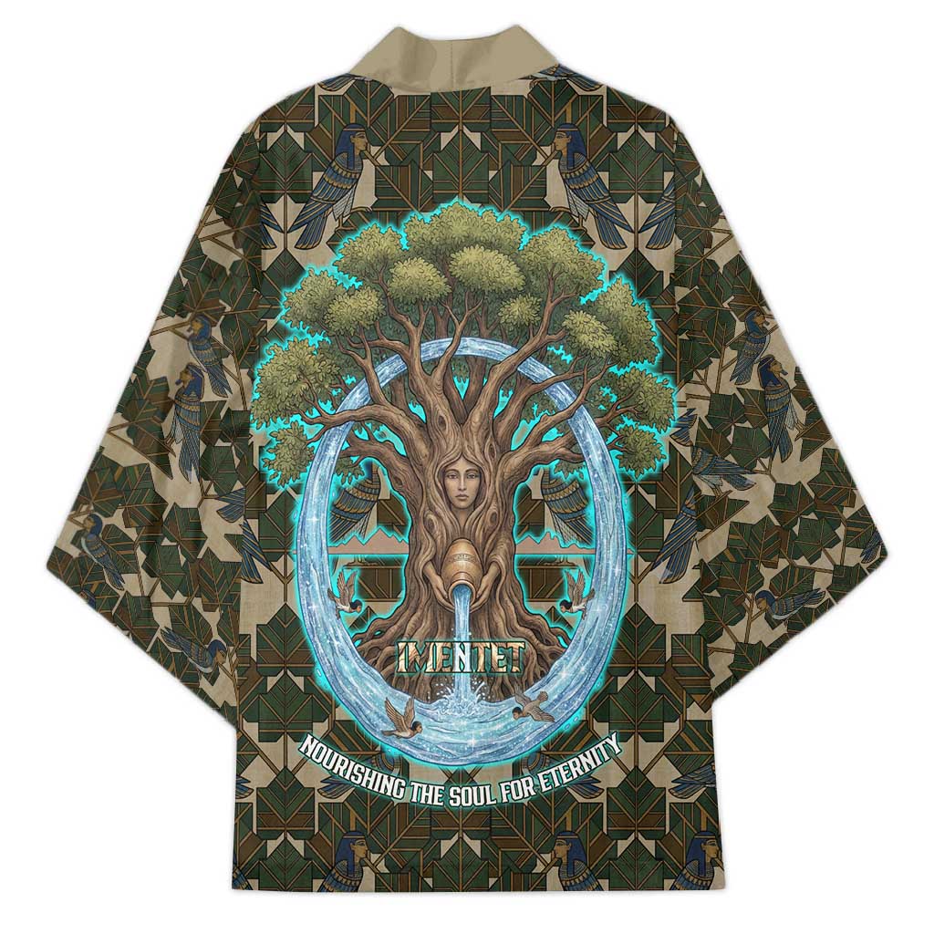 Imentet Egyptian Kimono with Eye of Horus and Eternal Tree in Afterlife