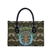 Imentet Egyptian Leather Bag with Eye of Horus and Eternal Tree in Afterlife