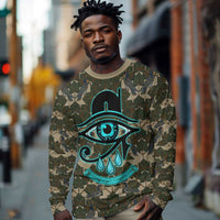 Imentet Egyptian Long Sleeve Shirt with Eye of Horus and Eternal Tree in Afterlife