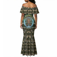 Imentet Egyptian Mermaid Dress with Eye of Horus and Eternal Tree in Afterlife