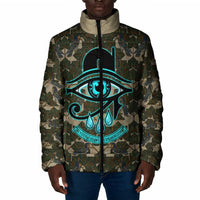 Imentet Egyptian Padded Jacket with Eye of Horus and Eternal Tree in Afterlife