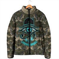 Imentet Egyptian Padded Jacket with Eye of Horus and Eternal Tree in Afterlife
