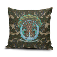 Imentet Egyptian Pillow Cover with Eye of Horus and Eternal Tree in Afterlife