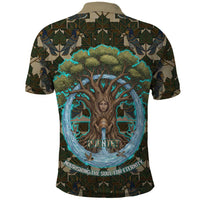 Imentet Egyptian Polo Shirt with Eye of Horus and Eternal Tree in Afterlife