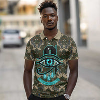 Imentet Egyptian Polo Shirt with Eye of Horus and Eternal Tree in Afterlife