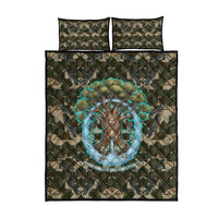 Imentet Egyptian Quilt Bed Set with Eye of Horus and Eternal Tree in Afterlife