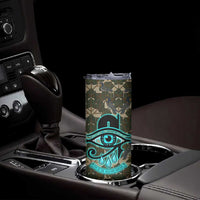 Imentet Egyptian Skinny Tumbler with Eye of Horus and Eternal Tree in Afterlife
