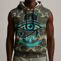 Imentet Egyptian Sleeveless Hoodie with Eye of Horus and Eternal Tree in Afterlife