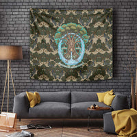 Imentet Egyptian Tapestry with Eye of Horus and Eternal Tree in Afterlife