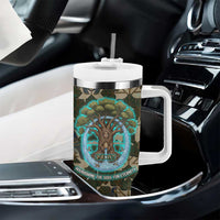 Imentet Egyptian Tumbler With Handle with Eye of Horus and Eternal Tree in Afterlife