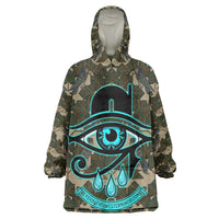 Imentet Egyptian Wearable Blanket Hoodie with Eye of Horus and Eternal Tree in Afterlife