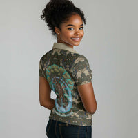 Imentet Egyptian Women Polo Shirt with Eye of Horus and Eternal Tree in Afterlife