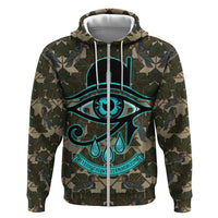 Imentet Egyptian Zip Hoodie with Eye of Horus and Eternal Tree in Afterlife