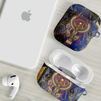 Isis Ankh Symbol AirPods Case with Celestial Wings in Ancient Egyptian Cosmic