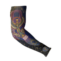 Isis Ankh Symbol Arm Sleeves with Celestial Wings in Ancient Egyptian Cosmic