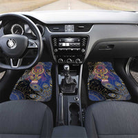 Isis Ankh Symbol Car Mats with Celestial Wings in Ancient Egyptian Cosmic