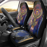 Isis Ankh Symbol Car Seat Cover with Celestial Wings in Ancient Egyptian Cosmic